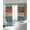 Blue, variant on Farmhouse Purple Brown Blackout Curtains for Bedroom/Living Room, Thermal Insulated Kitchen Curtains, Vintage Wooden Striped Grommet Darkening Window Treatment Drapes 52"x84"x2