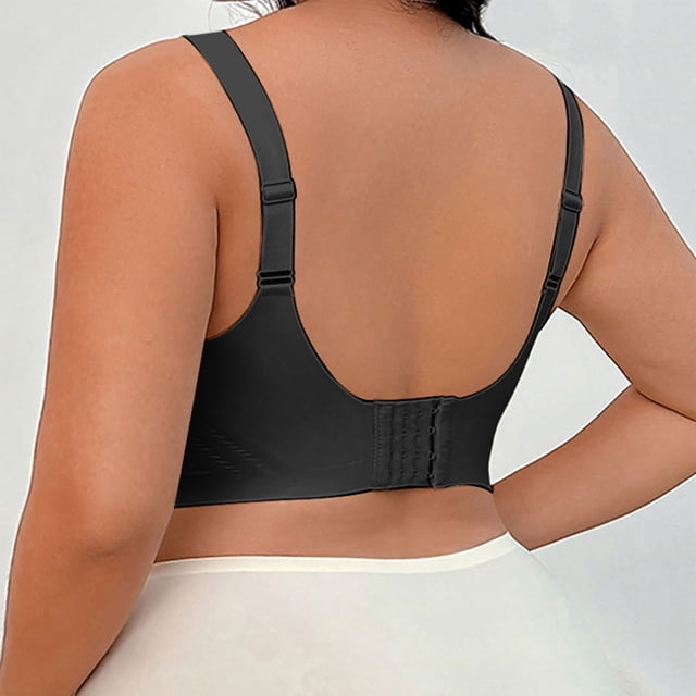 Seamless Gel Bras for Plus Size Full Coverage Wireless Comfort Bra Support - Everyday Home Leisure Design with Non Stick Gel Padding and Soft Edges
