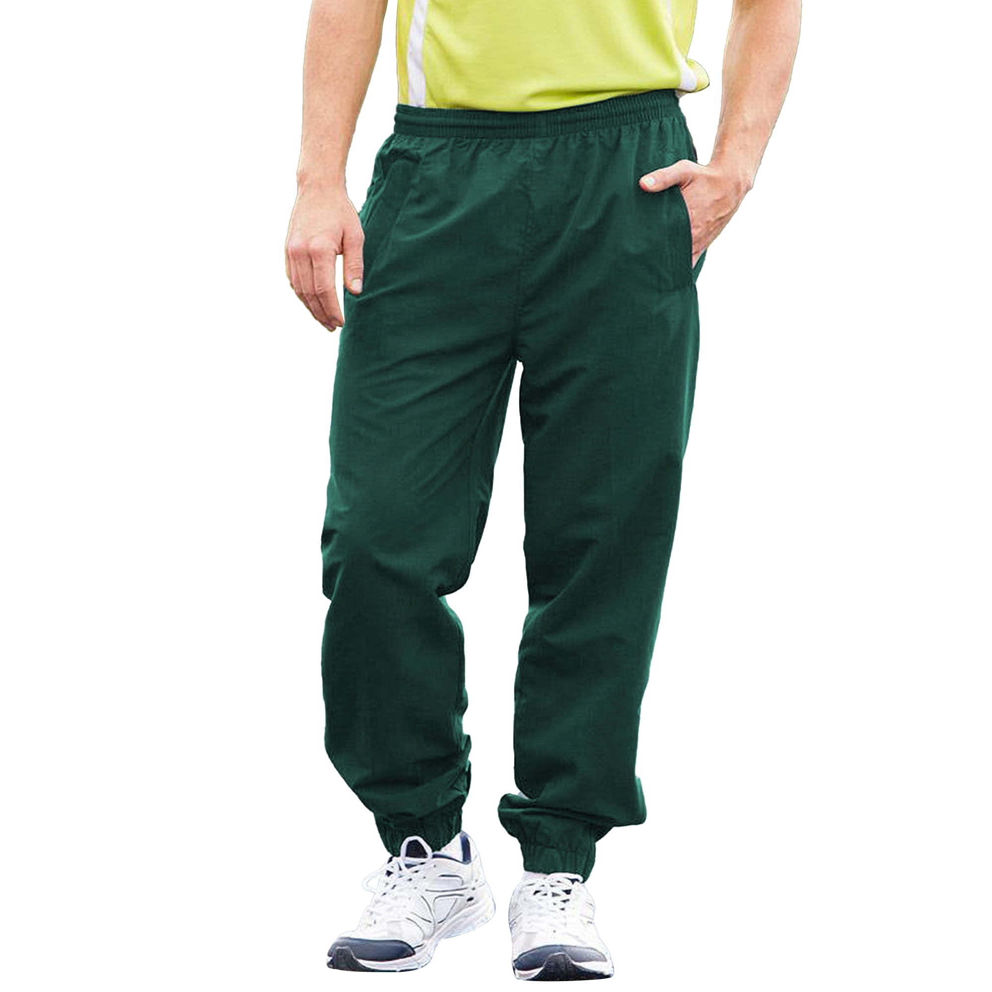 Tombo Teamsport Mens Sports Lined Tracksuit Bottoms Jog Pants Black M