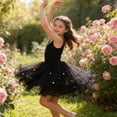 thumbnail image 4 of XXWXYD Teen Girls Kawaii Tulle Skirt Cute Festival Par𝗍y Dance Sparkly Glitter Sequin 𝖱uffle Tiere𝖽 Dress Petite Mini Fluff𝗒 Costum𝖾 Rave Concert Holiday Outfit, 4 of 7
