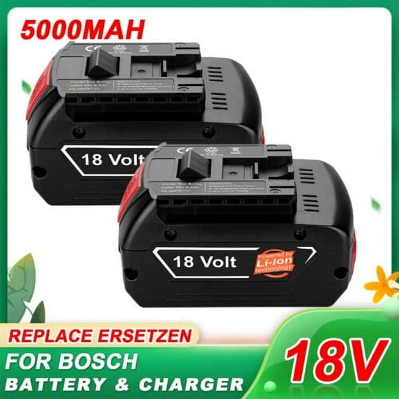 2Pack For Bosch 18V Li-ion 5.0AH BAT609 BAT618 BAT610G BAT619 BAT620 Battery