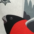 thumbnail image 2 of Winter Finch Flying Bird Christmas Pillow Cover, 2 of 3