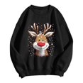 thumbnail image 4 of Womens Sweatshirt Christmas Long Sleeve Crewneck Casual Print Pullover Tops, 4 of 4