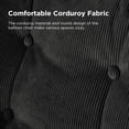thumbnail image 7 of Nouhaus Balloon Criss Cross Chair, Cross Legged Swivel Vanity Chair with Wide Comfy Padded Seat, Armless No Wheels Fabric Modern Home Lounge Chairs for Living Room,Bedroom, 7 of 7