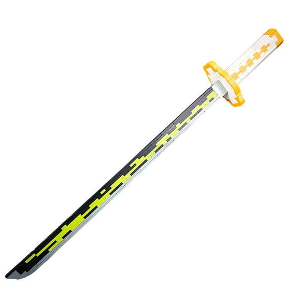 HI-REEKE Anime Demon Sword Building Set Slayer Zenitsu Katana Building Kit Toy