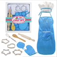 thumbnail image 3 of Juego de delantal y gorro de chef para niños con utensilios de cocina de 11 piezas, 3 of 3