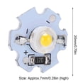 thumbnail image 2 of 25Pcs 0.5W 5V High Power LED Lamp Bead Light Source Chip with Aluminum PlateWarm White Light: 3000‑3200K, 2 of 4