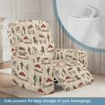 thumbnail image 3 of HELLHERO 4 Pack Western Cowboy Print Recliner Cover, Side Pocket Recliner Chair Covers Brushed Stain Resistant Recliner Chair Slipcover for Home Living Room, 3 of 8