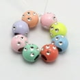 thumbnail image 4 of U8MO 200 Mixed Colour Acrylic Sparkling Silver Dot Barrel Pony Beads 8X7mm Kids Craft, 4 of 9