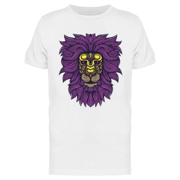 Lion Head Majestic Design T-Shirt Men -Image by Shutterstock, Male Large