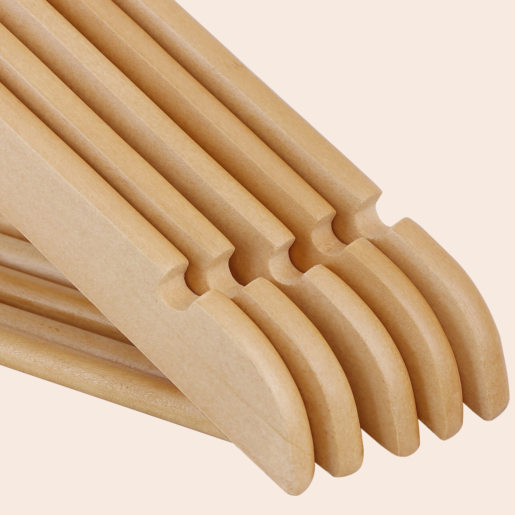 ZENY Wooden Clothes Hangers 50 Count - Walmart.com ZENY Wooden Clothes Hangers 50 Count - Walmart.com
