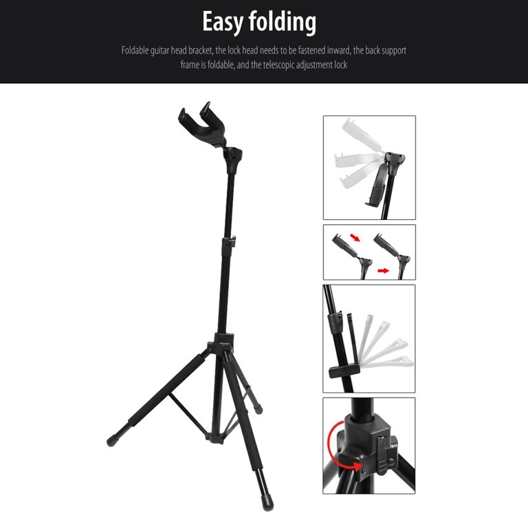 Telescopic, Folding Guitar Stand – The Complete Guitar