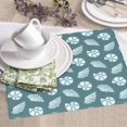 thumbnail image 6 of Dish Drying Mat, Green White Conch Highly Absorbent Drying Matt Kitchen Counter, Dish Mat Drying Pad Dishes Drainer Mats for Kitchen Counter or Sink, 16 x 18 inch, 6 of 6
