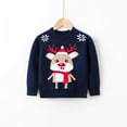thumbnail image 3 of SYNPOS Toddler Kids Baby Girl Sweater, Cute Elk Print Christmas Sweaters Pullover Sweatshirt Top Fall Winter Clothes 2-7 Years, 3 of 3