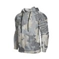 thumbnail image 4 of Camo Mens Oversized Hoodie Lightweight Graphic Athletic Sweatshirts for Men Long Sleeve Pullover Kangaroo Pocket Gray M, 4 of 7
