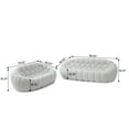 thumbnail image 3 of Bubble Couch Modern, Oversized Curved Couches, Lazy Floor Sofa, Light Gray Bubble Couch Set, Modern Upholstered Comfy Mesh Fabric 3D Honeycomb Shape Couches for Living Room, Office, Apartment, 3 of 6