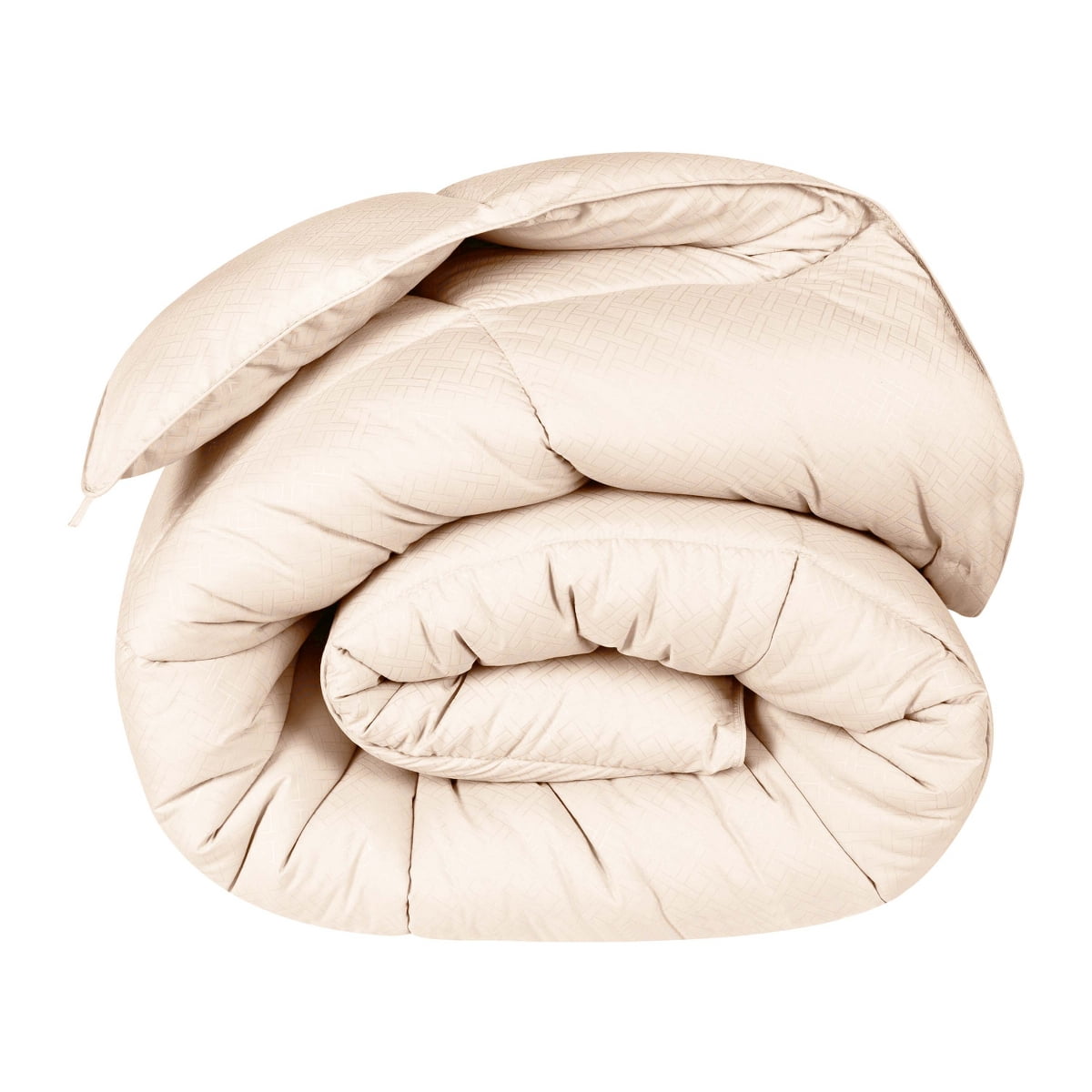 Superior Basketweave Plush Down Alternative Comforter, Twin XL, Cream