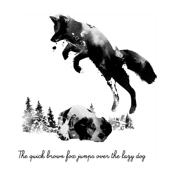 Robert Farkas 'Quick Brown Fox' Canvas Art