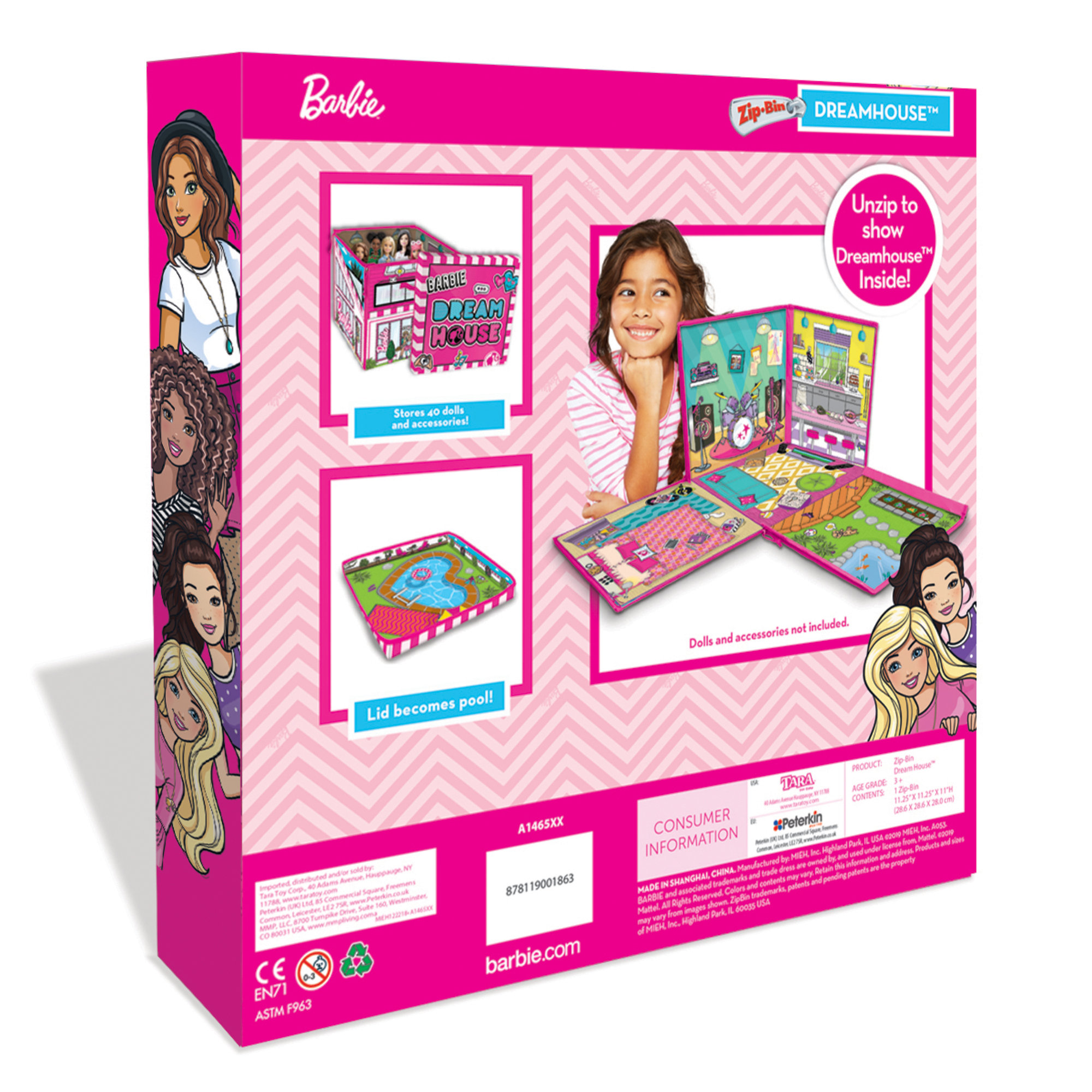 ZipBin Barbie Dreamhouse Storage Box and Playmat photo 3