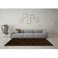 thumbnail image 3 of Ahgly Company Indoor Square Abstract Orange Modern Area Rugs, 7' Square, 3 of 4