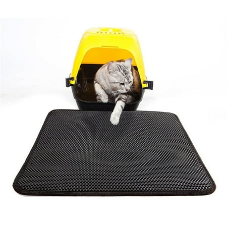 Cat Litter Mat L Double-Layer Honeycomb Cat Litter Trapper ...