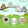 thumbnail image 3 of Tezituor 4Pack Owl Stuffed Animal Bulk Stuffed Animals 7.8'' Owl Plush, 3 of 7