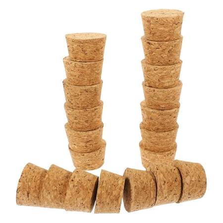 

WHAMVOX 20 Pcs Replacement Bottle Stoppers Glass Cork Travel