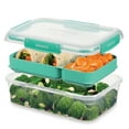 thumbnail image 4 of Sistema To Go Stax Leakproof Food Storage Container, 2.2 L, Airtight, Stackable, Easy Locking Clips, BPA-Free, Blue OR Teal (Colour Not Selectable), 4 of 6