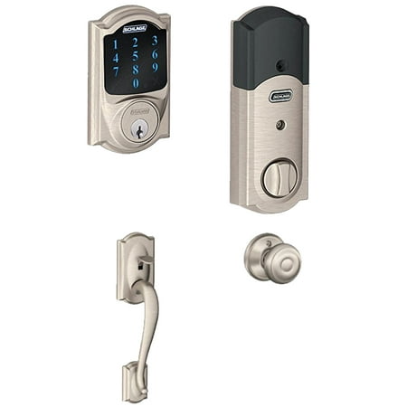 Schlage Be469 Cam619 Touch Deadbolt Built In Alarm W Georgian