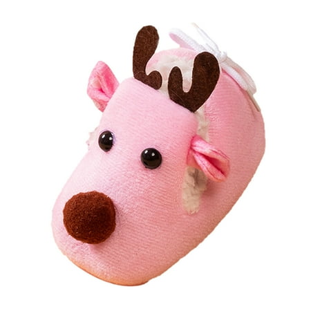 

Ketyyh-chn99 Baby Boy Girl Winter Boots Fall Shoes Baby Booties Newborn Boys Girls Fleece Boots Non Slip Stay On Slipper Socks Infant First Walker Winter Warm Pink 11