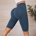 thumbnail image 2 of Mnuaqn 3D Leggings Cellulite Compression, Anti Cellulite Short Leggings, High Waisted Butt Lifting Tummy Control for Gym Workout (Dark Blue, XXXL), 2 of 6