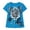 Z1 Blue, variant on Women's V-Neck T Shirt with Angel Wings Graphic Print Short Sleeve Casual Slim Fit Top Summer Blouse For Women