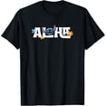 thumbnail image 1 of Disney Lilo et Stitch Aloha Floral Texte Logo T-Shirt Graphique Toutes Tailles P-5TG, 1 of 4