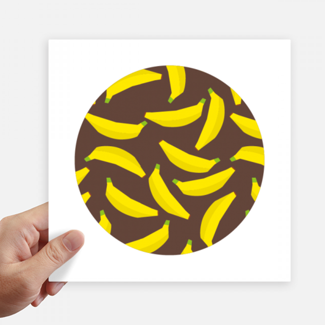 Yellow Banana Fruit Illustration Pattern Sticker Tags Wall Picture Laptop Decal Self adhesive