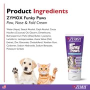 Zymox Funky Paws Cream for Soothing Pet Paws with Vitamin D, 3.2 oz - Hypoallergenic, Odor Reduction and Moisturizing