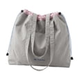 thumbnail image 2 of Bolso de mano ligero para mujer, regalo, bolso de gran capacidad para la playa, el gimnasio, picnics y el trabajo. Gris, 2 of 9