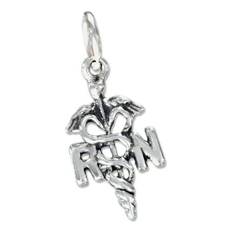 Female Symbol Charm - STERLING SILVER NURSE'S SYMBOL REGISTERED NURSE