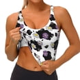 thumbnail image 4 of Naloa Daisies Flowers Sports Bras for Women, High Support Bra with Removable Pads, Comfortable - Medium, 4 of 9