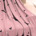 thumbnail image 3 of Pink Ghost Bat Halloween Pattern Blanket,Comfortable Soft Lamb Wool Throw Blanket,All Season,Warm Lightweight Blankets for Sofa Bed Couch Living Room Chair,30"x40", 3 of 4