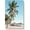 Seascape coconut tree canvas, variant on Beach Seaside Canvas Wall Art: Coastal Coconut Trees Painting Ocean Swing Hanging on Palm Tree Picture Seascape Sunset Artwork Decor for Living Room Bathroom 16" x 12"
