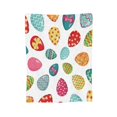 thumbnail image 2 of SPXUBZ Easter Colorful Eggs Flannel Fleece Throw Blanket for Sofa Cozy Lightweight Blanket for Adults/Kids, 2 of 7