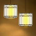 thumbnail image 1 of Phenofice Pendant Lamp Shade Crystal Square Dust Protection for Living Room 1Set, 1 of 8