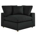 thumbnail image 3 of Modway Commix 4 Piece Down Filled Overstuffed Sectional Sofa Set in Black, 3 of 10
