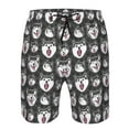 thumbnail image 4 of Kdxio Husky Pattern Mens Casual Shorts - Drawstring Summer Beach Sports Shorts for Men, 4 of 9