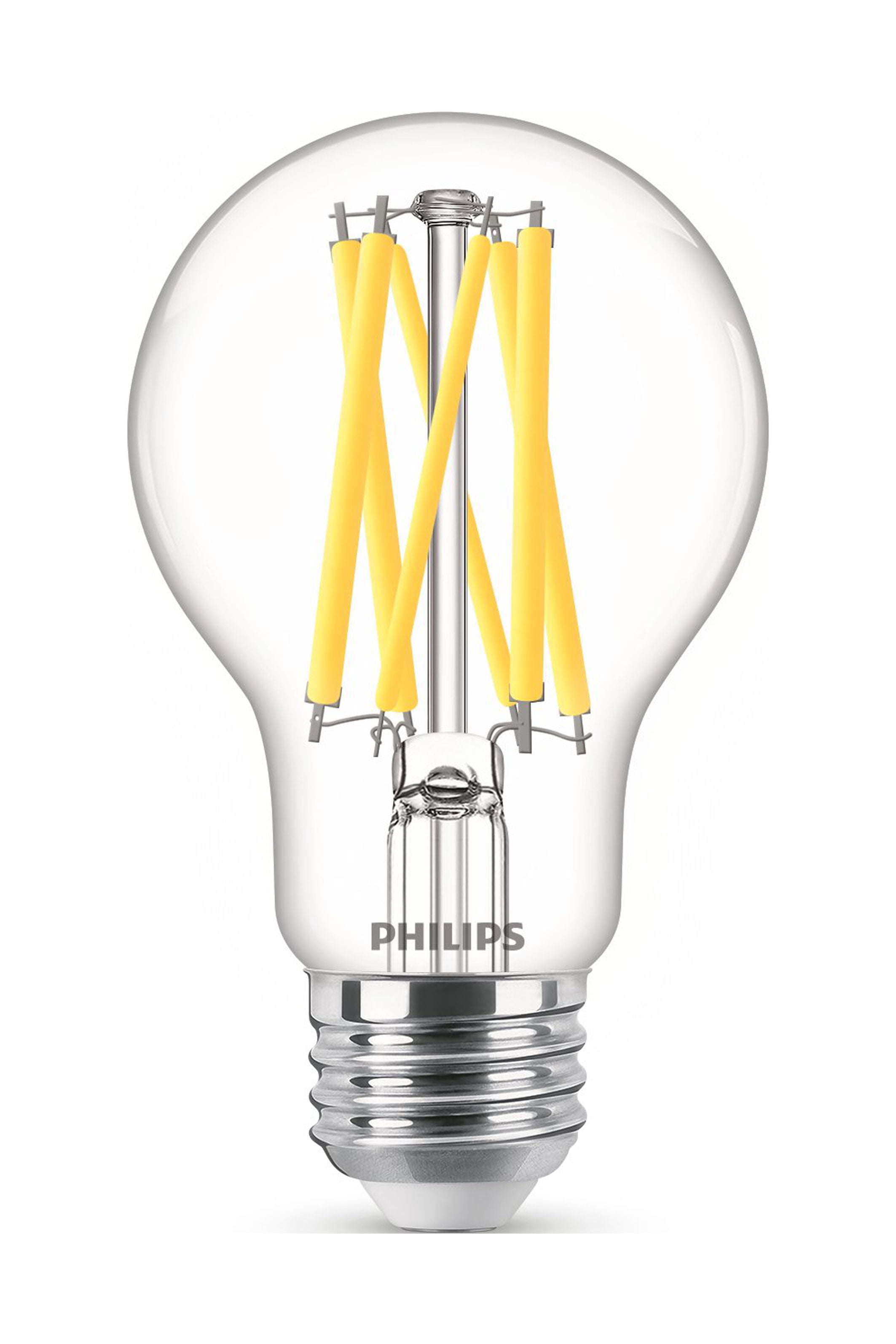 (3 pack) Philips Ultra Efficient LED 100-Watt A19 Light Bulb, Daylight, Clear, Dimmable, E26 Base (1-Pack)