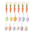 thumbnail image 3 of Artificial Carrot And Easter Eggs Ornaments For Tree Hanging Decorations Easter Basket Easter Egg Ornaments Colorful Hanging Egg Ornaments Spring Holiday Home Decor Party Supplies Pastel Color, 3 of 4