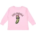 thumbnail image 3 of Inktastic Dill-lightful Pickle Girls Long Sleeve Toddler T-Shirt, 3 of 5