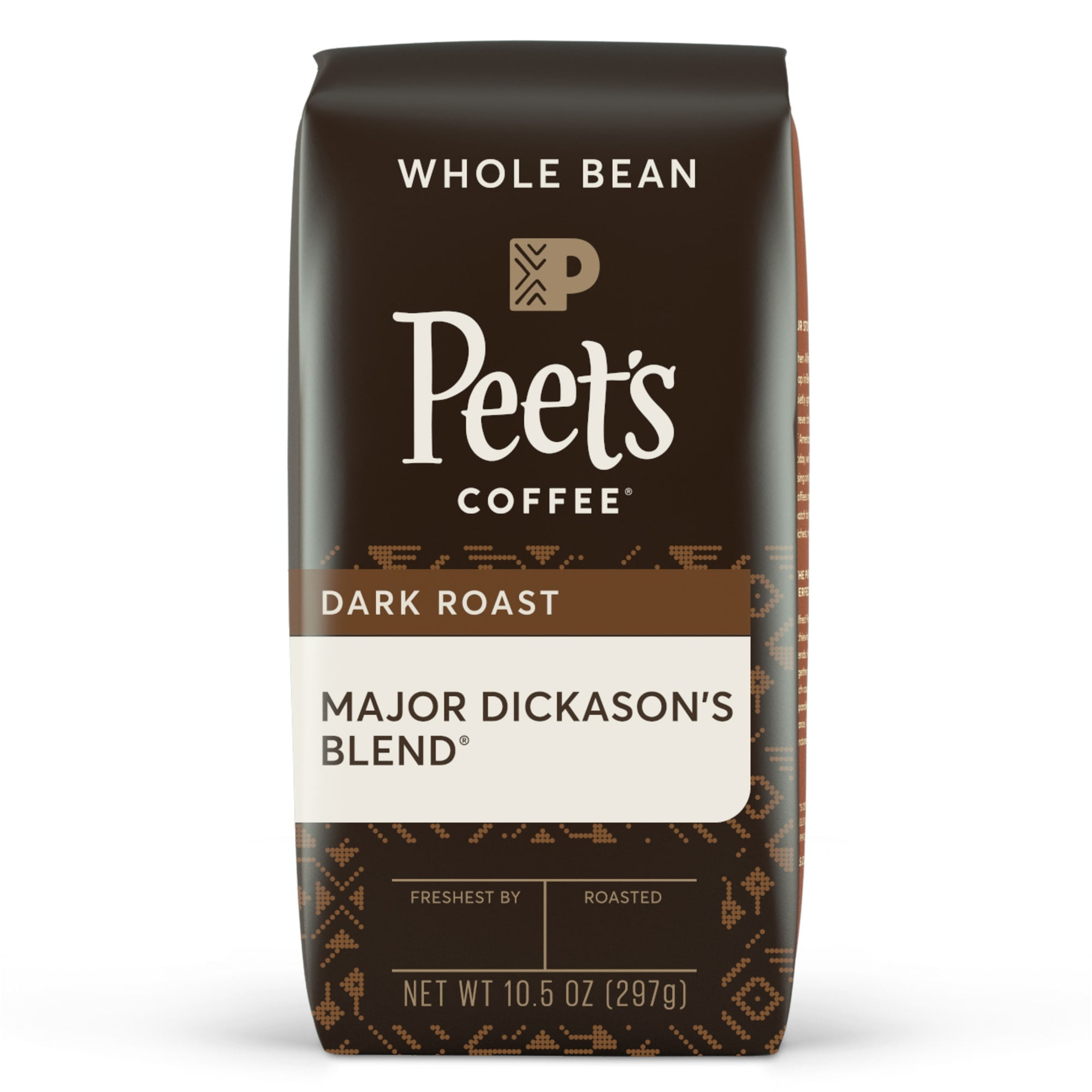 Peet's Coffee Major Dickason's Blend, Dark Roast Whole Bean Coffee, 10.