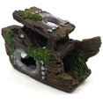 thumbnail image 1 of 5-10 Gallon Resin Shipwreck Decoration Aquarium Fish Tank Decoration Concealed Fish Tank, 1 of 4