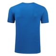 thumbnail image 6 of Mens Crew Neck T-Shirts Short Sleeve UPF 50+ Lightweight Moisture Wicking Casual Basic Tee Shirts Big and Tall Size M-5XL Blue, 6 of 9